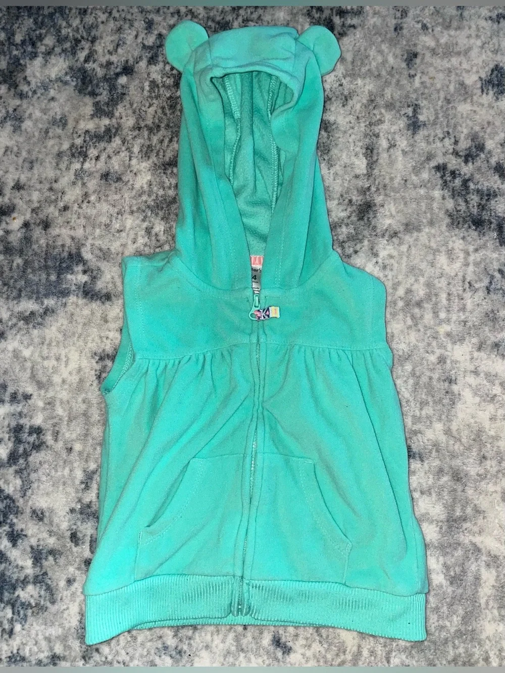Carters hooded fleece vest size 24 months